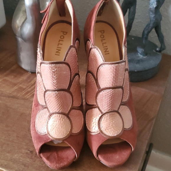 Pollini Shoes - Peep Toe Booties